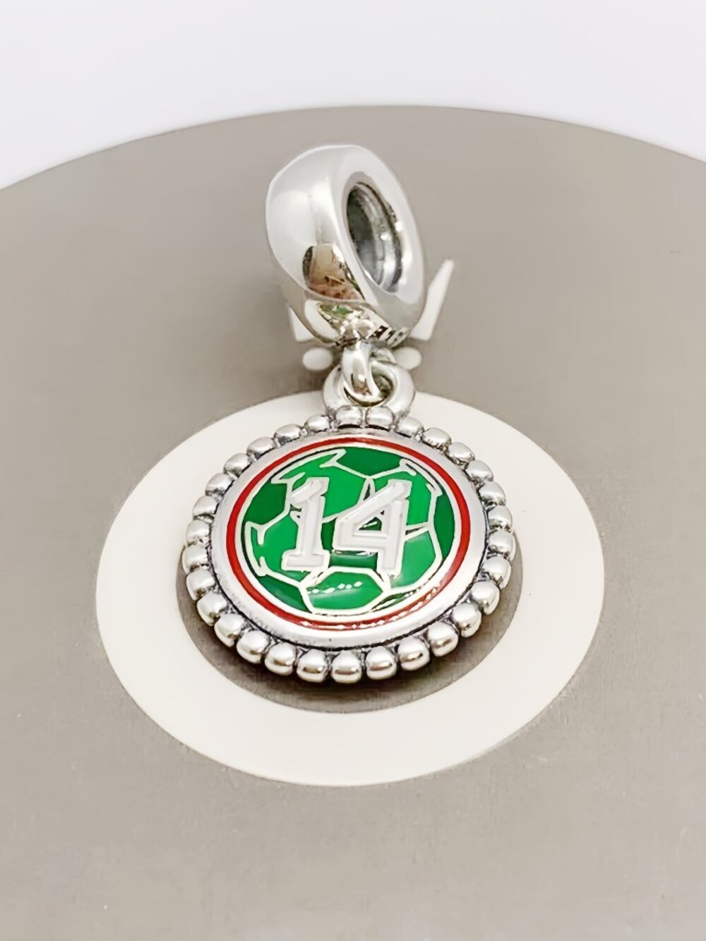 Pandora Mexico #14 Soccer Dangle Charm